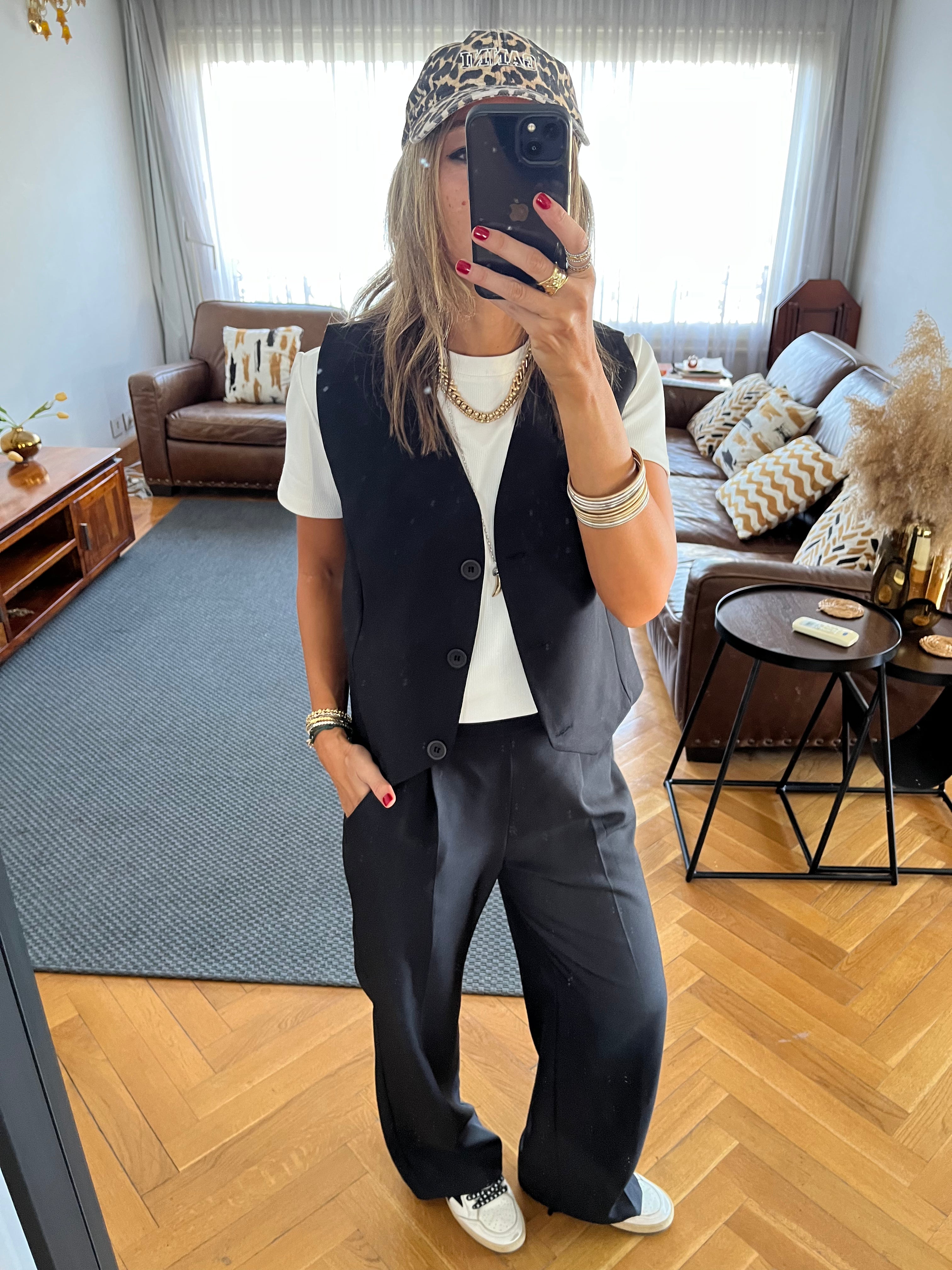 Black Frillu Signature Pants