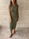 PREORDER Olive 99 Interknit Basic Dress