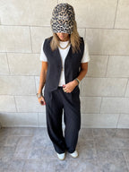 Black Frillu Signature Pants
