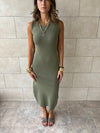PREORDER Olive 99 Interknit Basic Dress