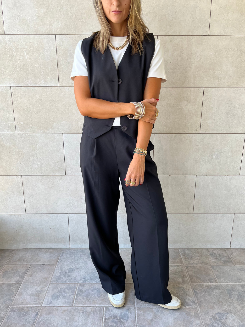 Black Frillu Signature Vest