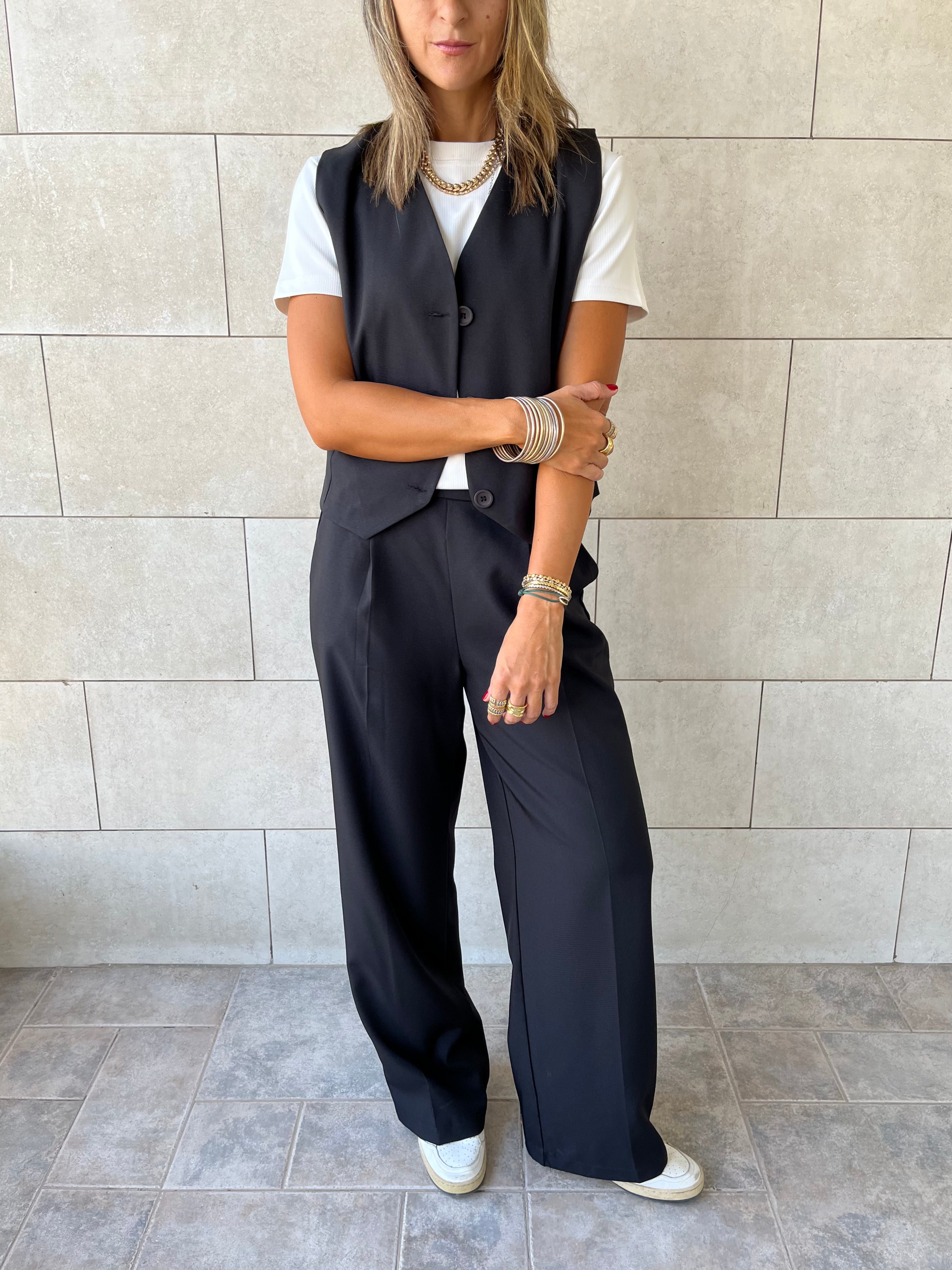 Black Frillu Signature Pants