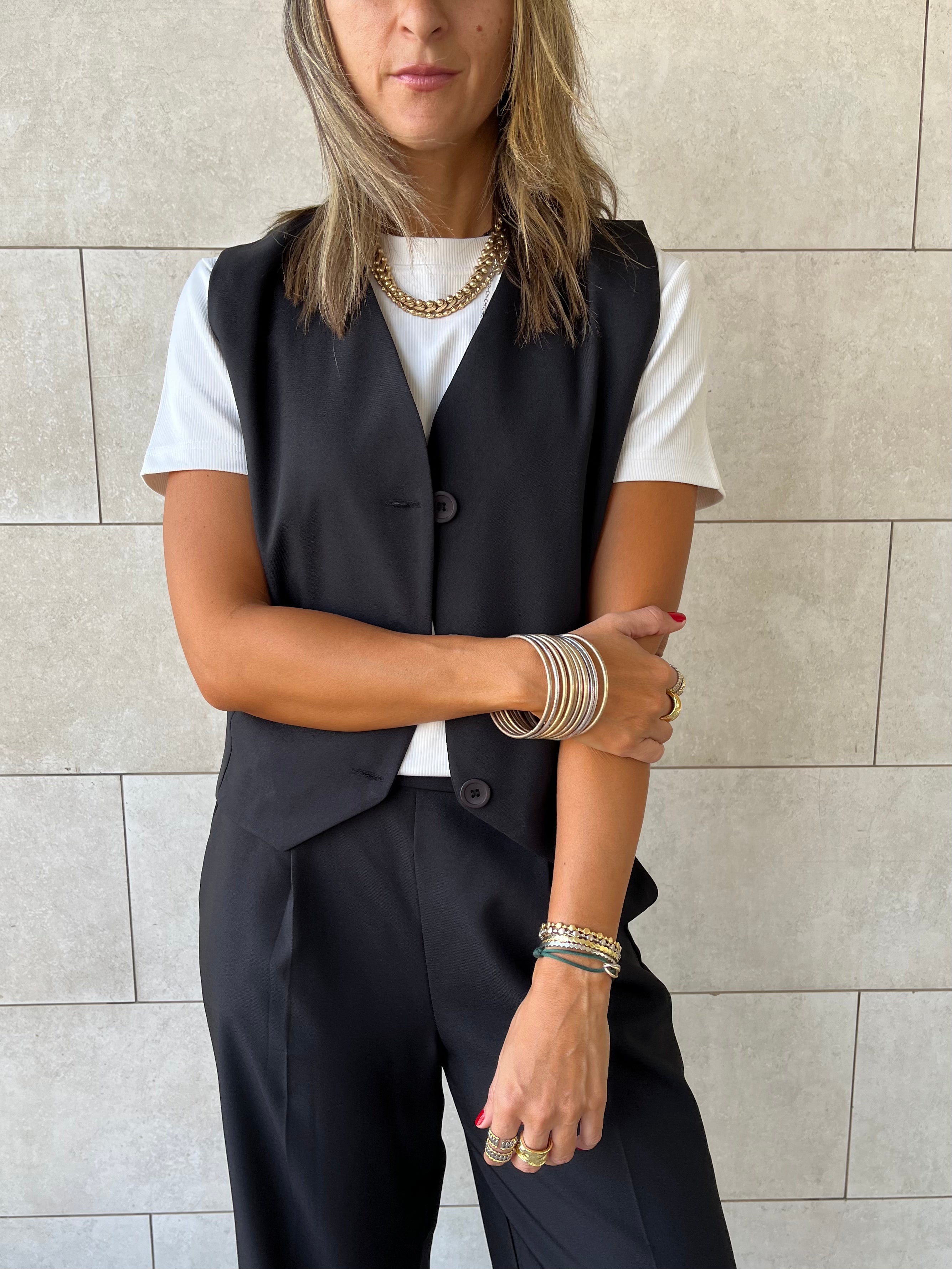 Black Frillu Signature Vest