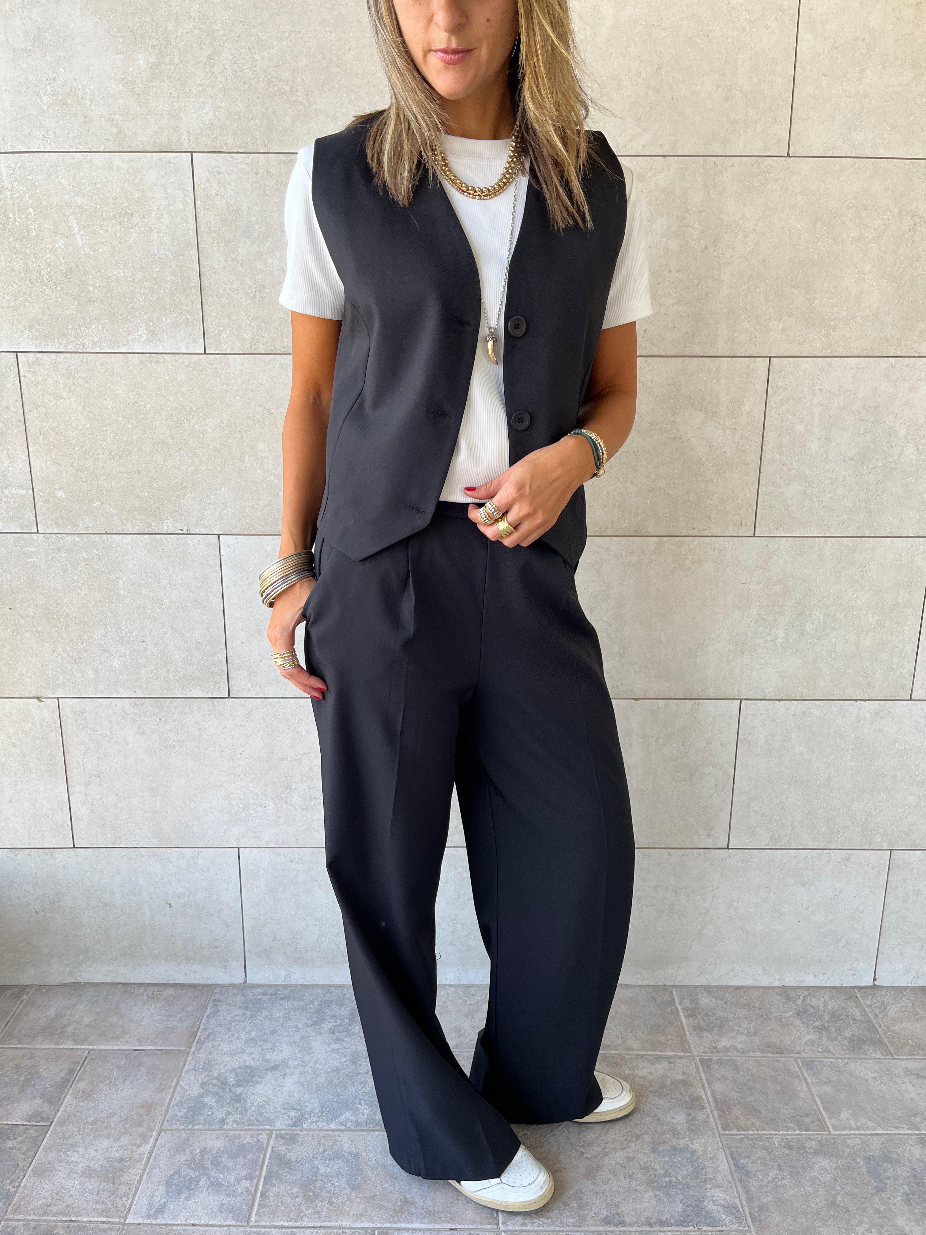 Black Frillu Signature Pants