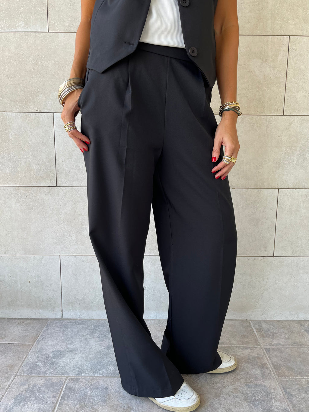 Black Frillu Signature Pants