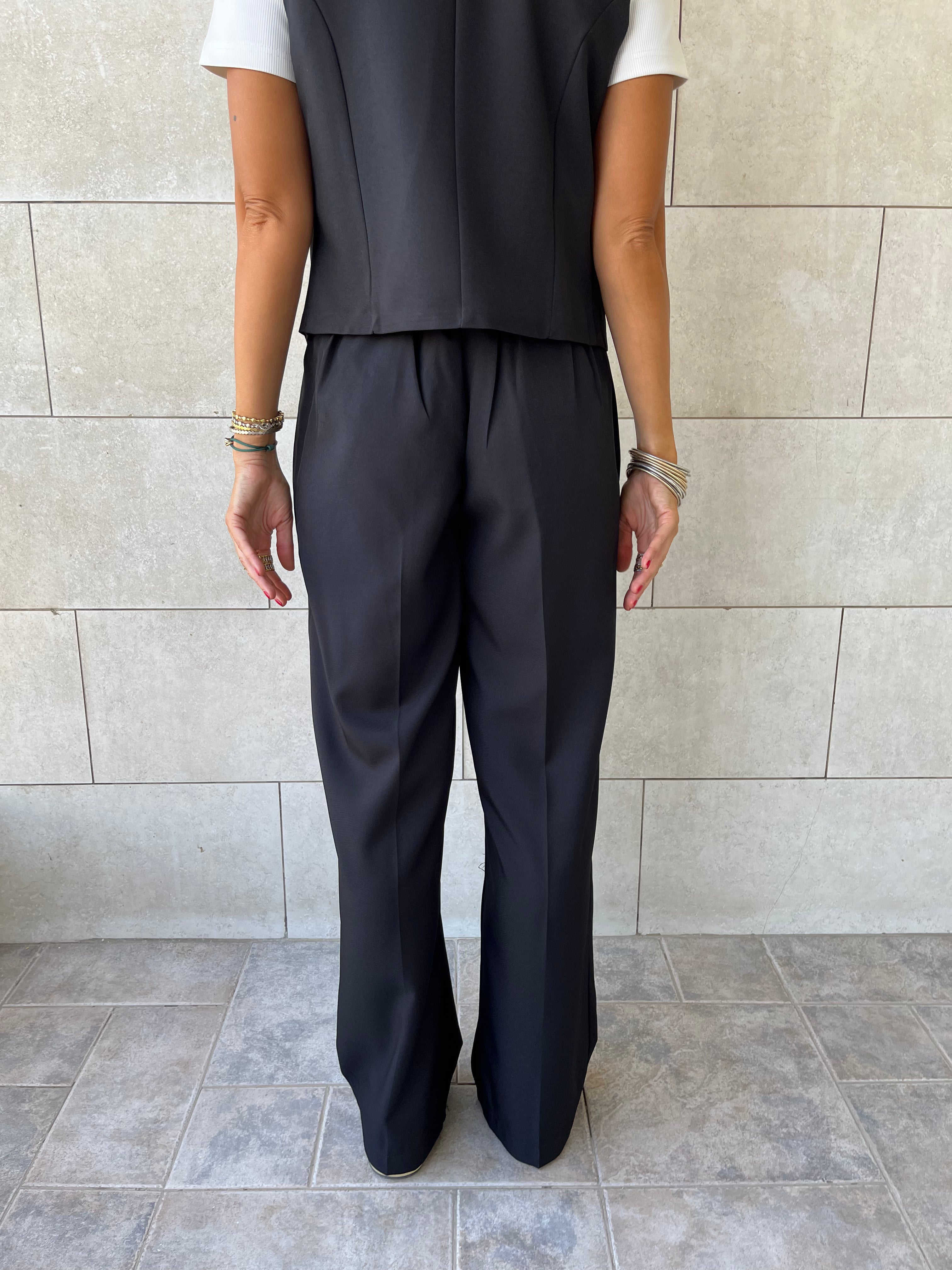 Black Frillu Signature Pants