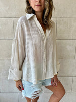 Beige Basic Chiffon Essential Shirt