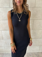 Black 99 Interknit Basic Dress