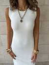 PREORDER White 99 Interknit Basic Dress