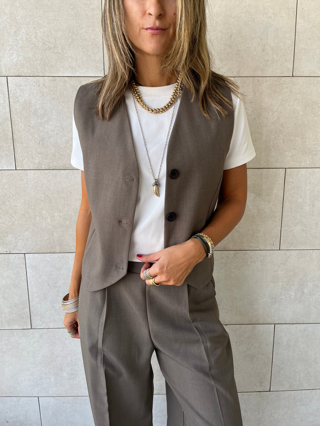 Olive Frillu Signature Vest