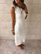 White 99 Interknit Basic Dress