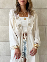 Beige Limited Edition Linen Kimono