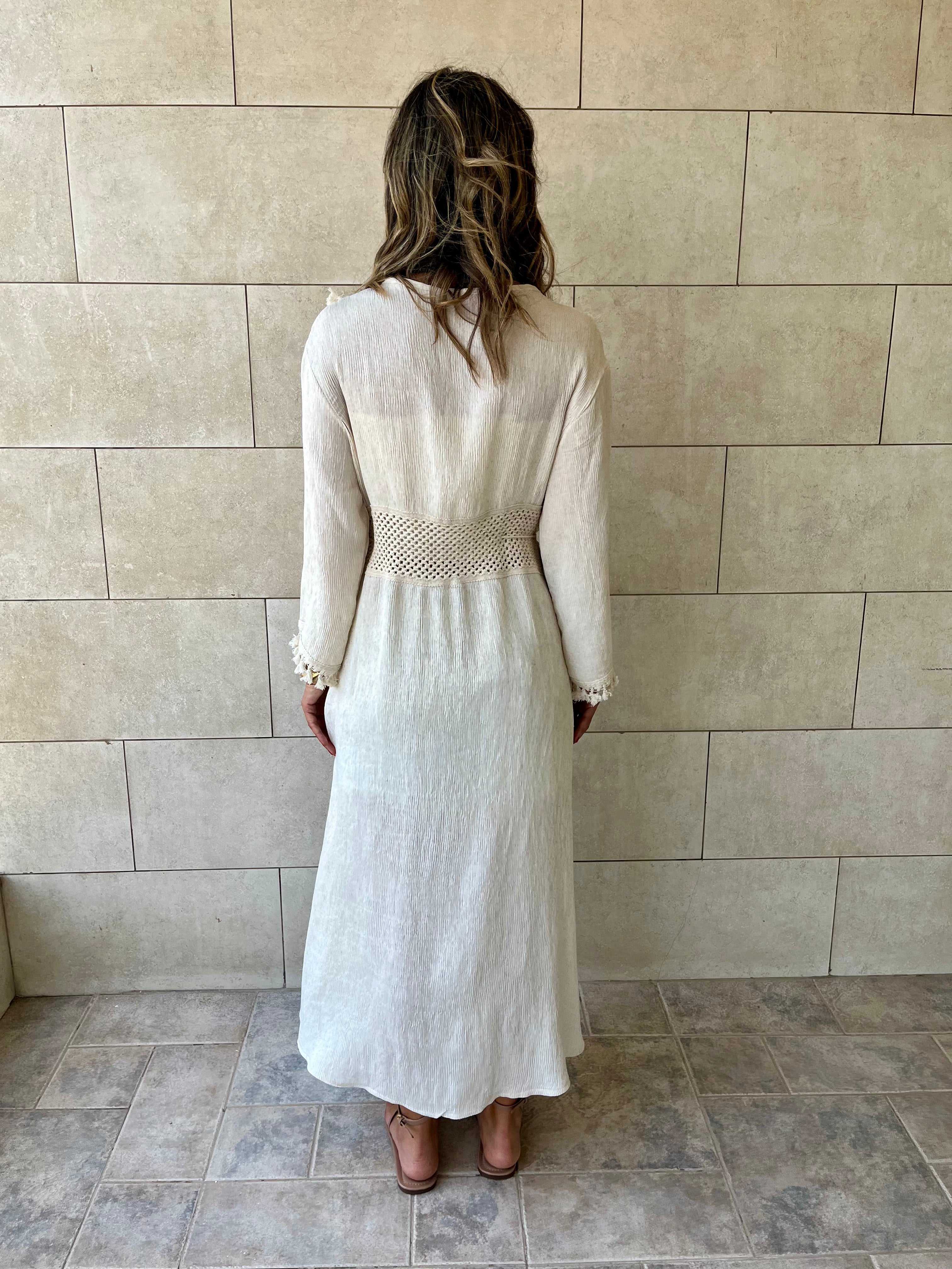 Beige Limited Edition Linen Kimono