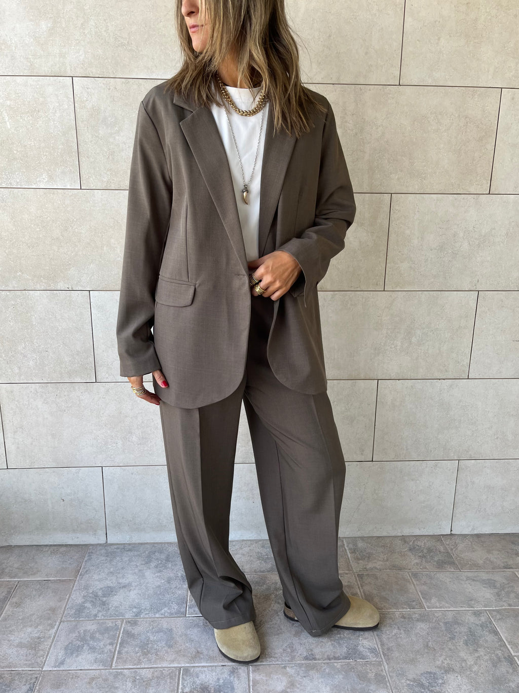 Olive Oversize Blazer