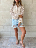 Beige Limited Edition Detailed Shirt