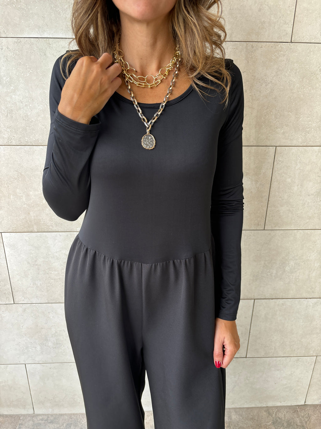 PREORDE Black All In One Jumpsuit