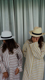 Yellow Desert Lined Linen Dress