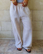 Beige Easy Living Pants