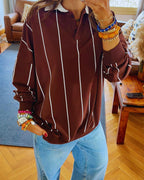 Brown Retro Light Weight Polo