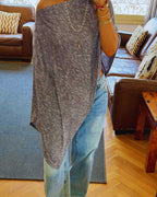 Grey Sunwashed Riviera Poncho