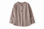 Latte Fold Over Scarf Jacket