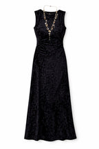 Black Soft Velvet Dress