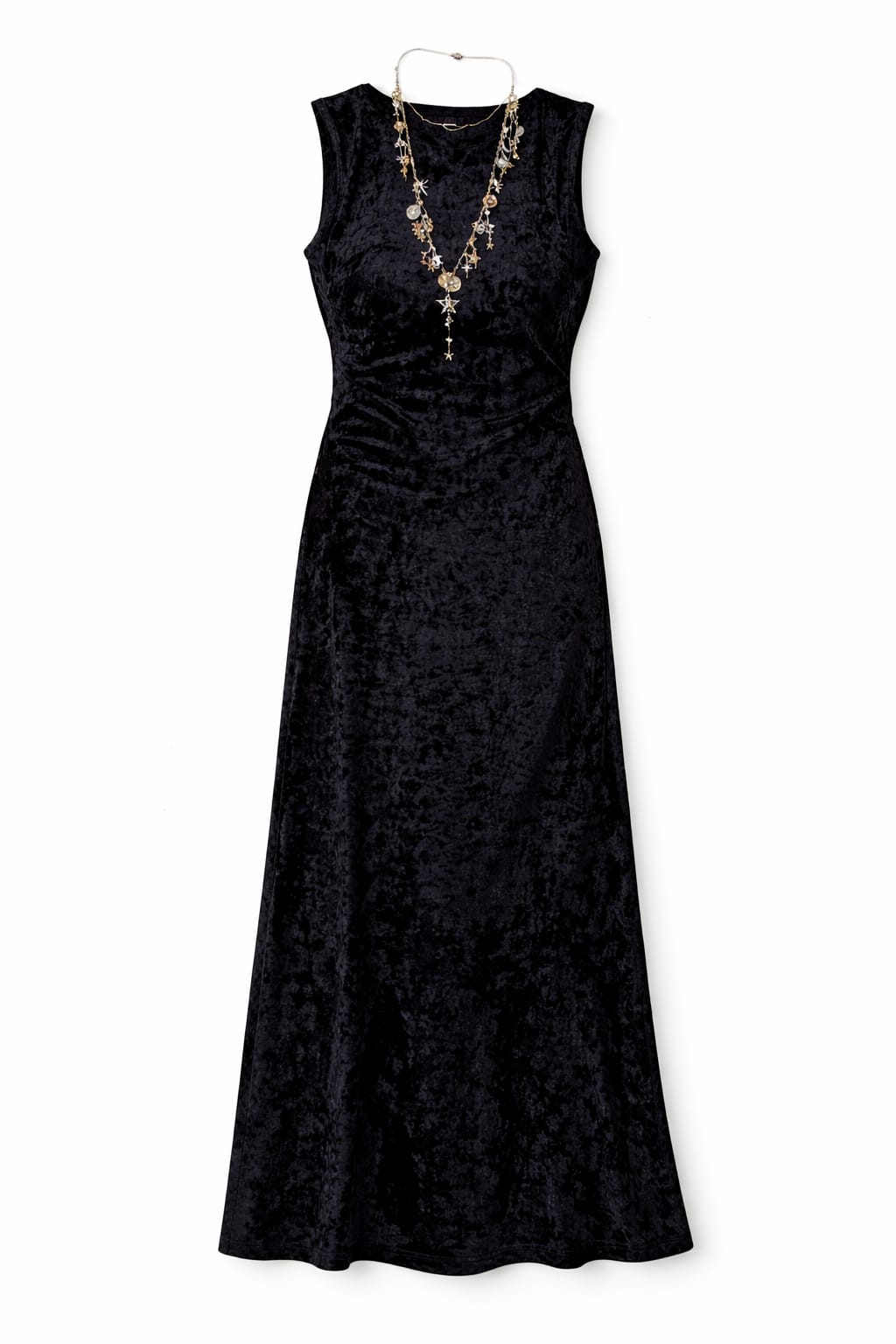 Black Soft Velvet Dress