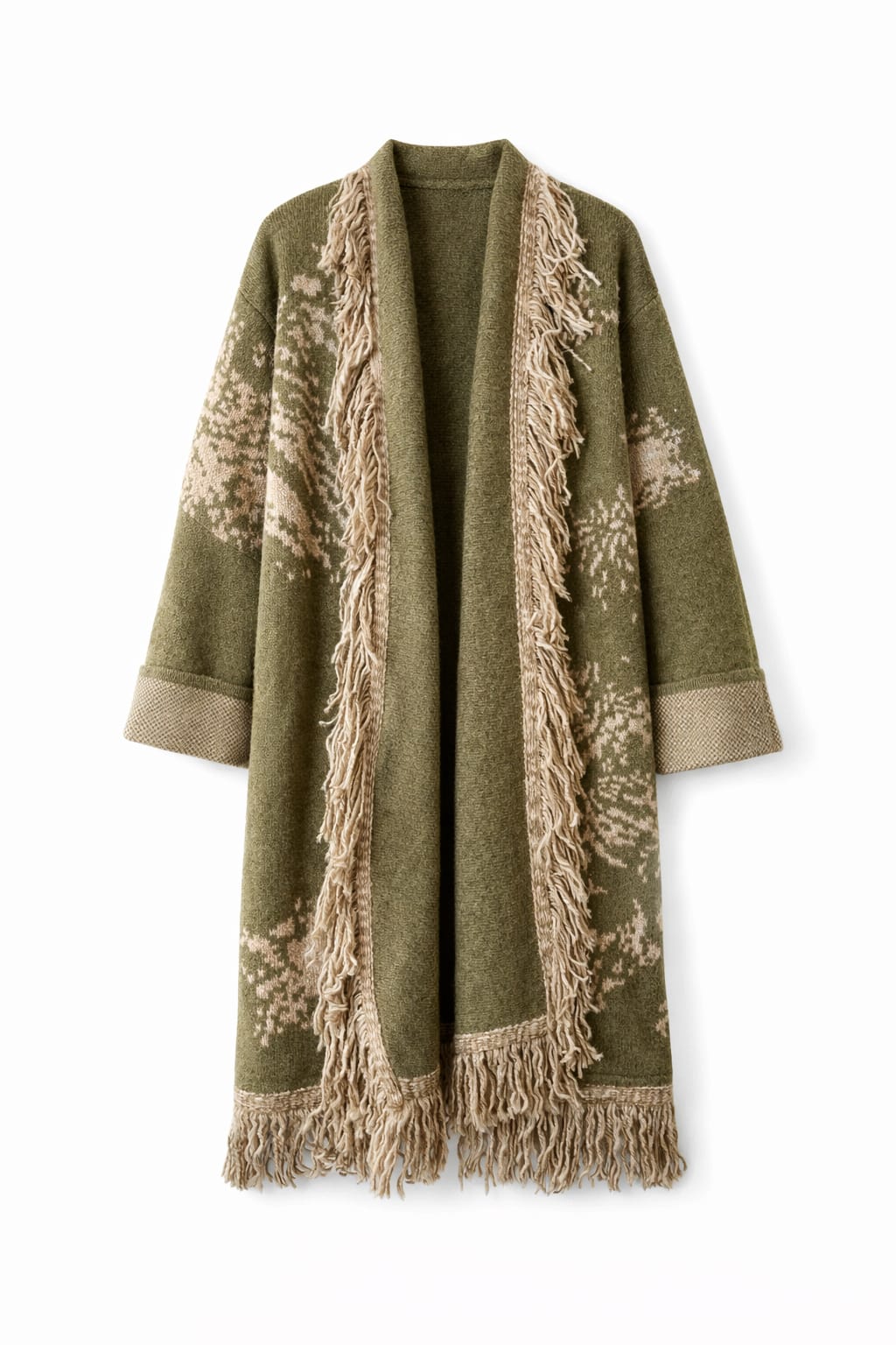 Olive Nordic Star Cardigan