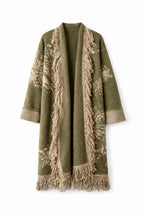 Olive Nordic Star Cardigan