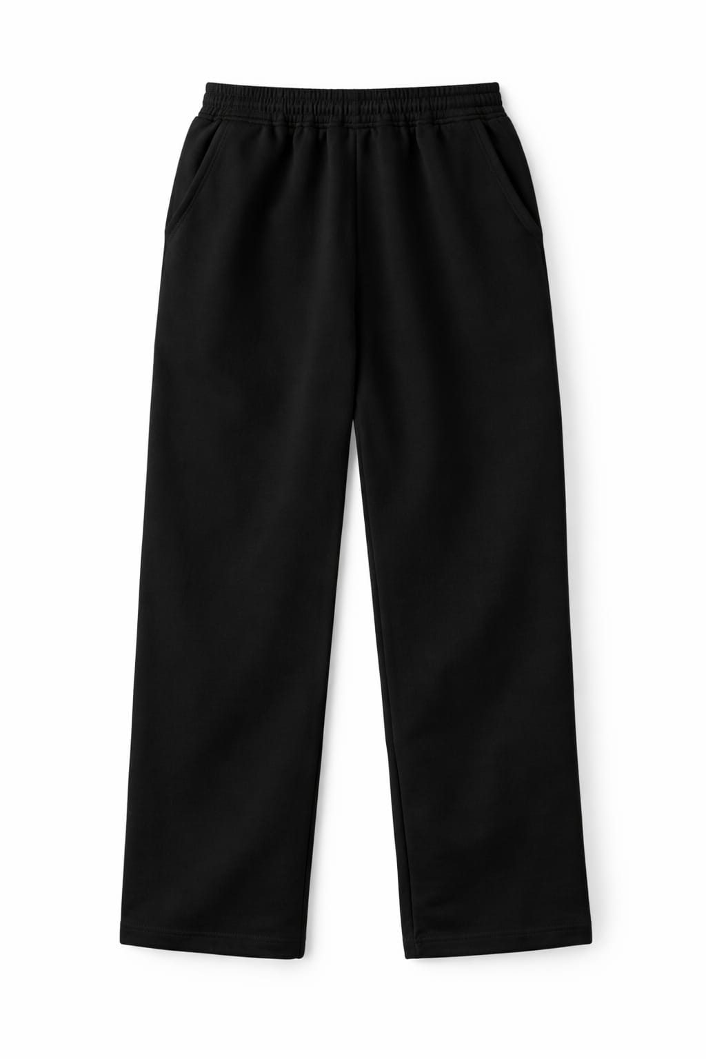 Black Signature straight leg sweatpants