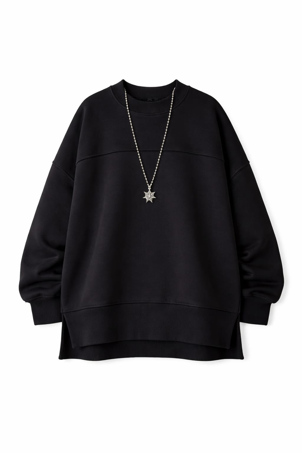 Black Easy Crew Sweatshirt