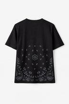 Black Paisley Back T-Shirt