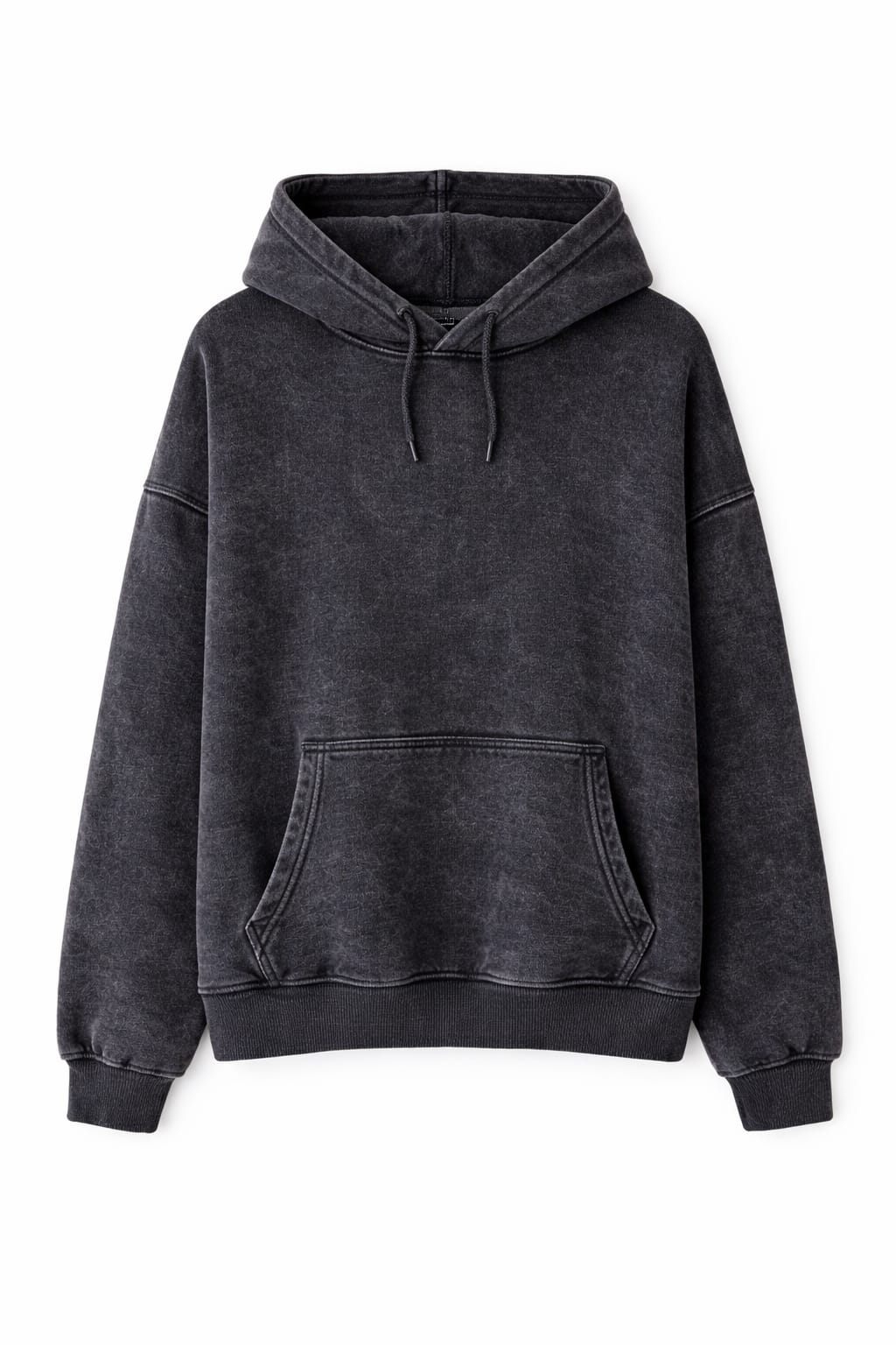 Grey Acid Wash Hoodie