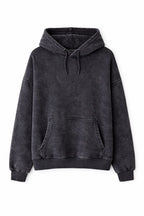 Grey Acid Wash Hoodie