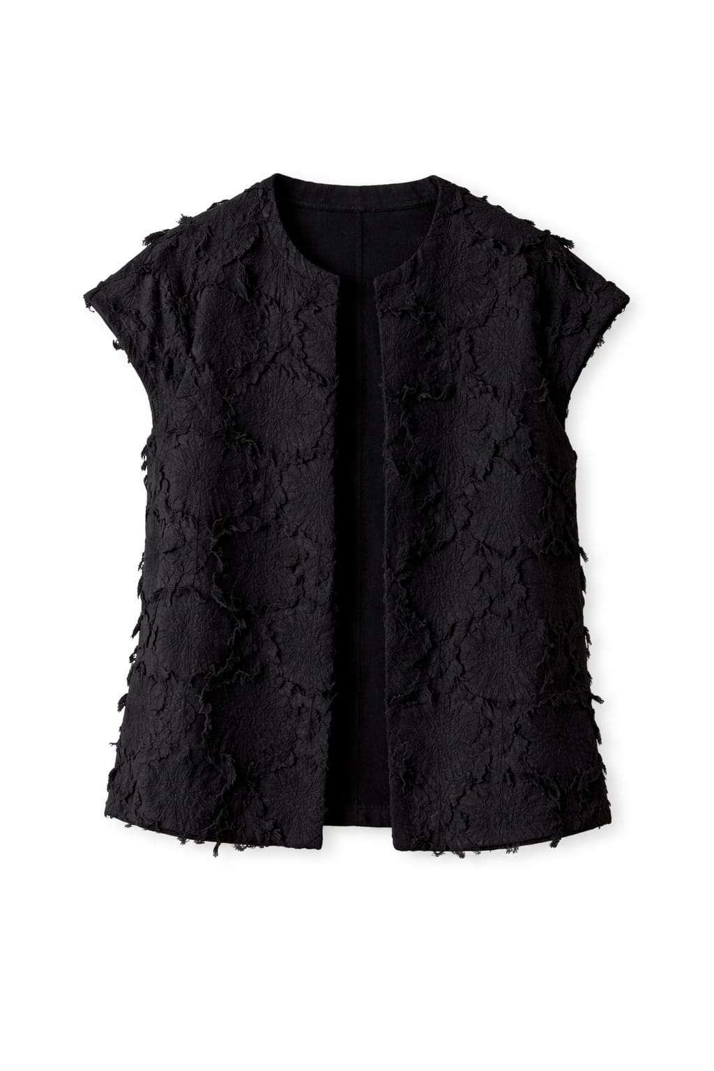 Black Whisper Statement Vest