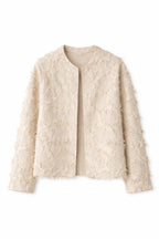 Beige Whisper Statement Open Jacket