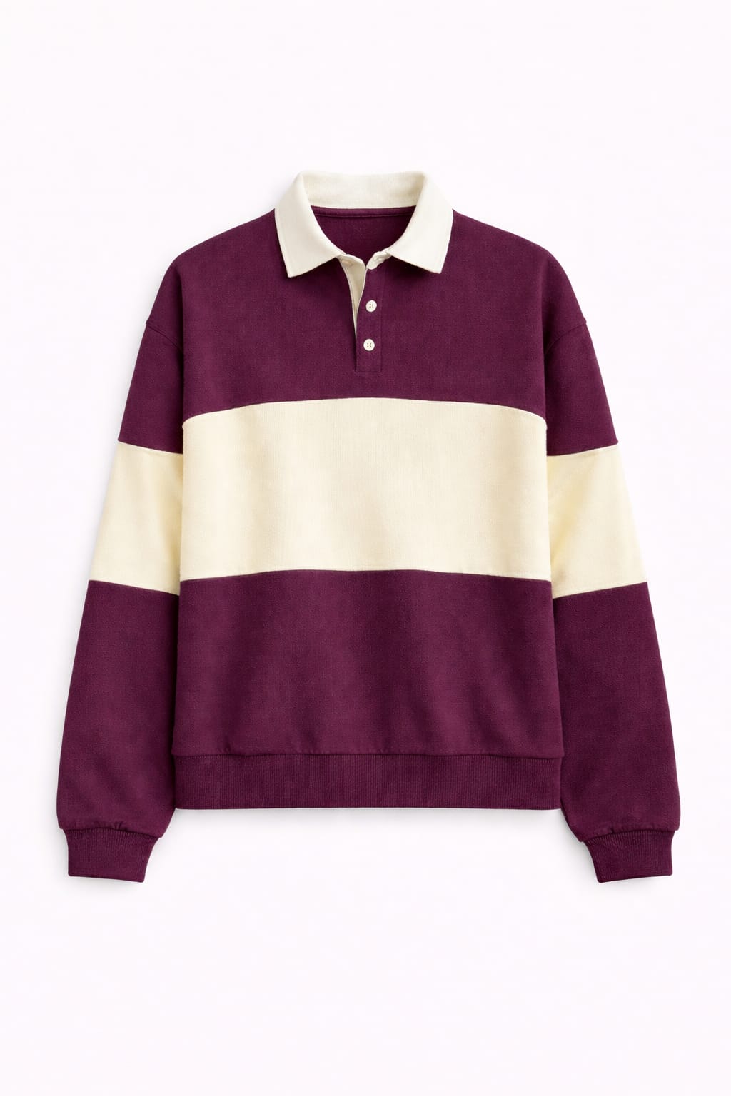 Plum Preppy Longsleeve Polo
