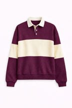 Plum Preppy Longsleeve Polo