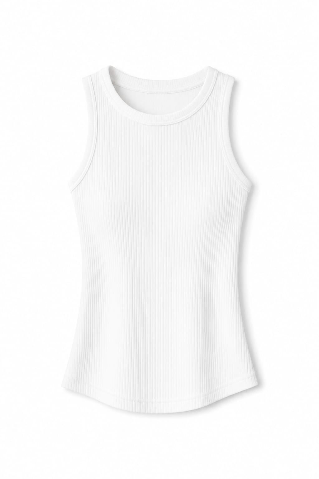 White Frillu Tank Top