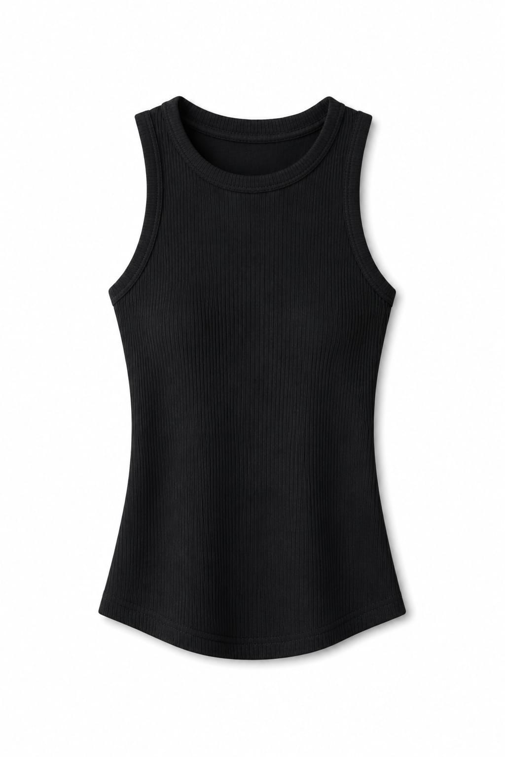 Black Frillu Tank Top