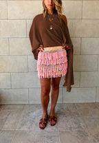 Brown Sundown Poncho