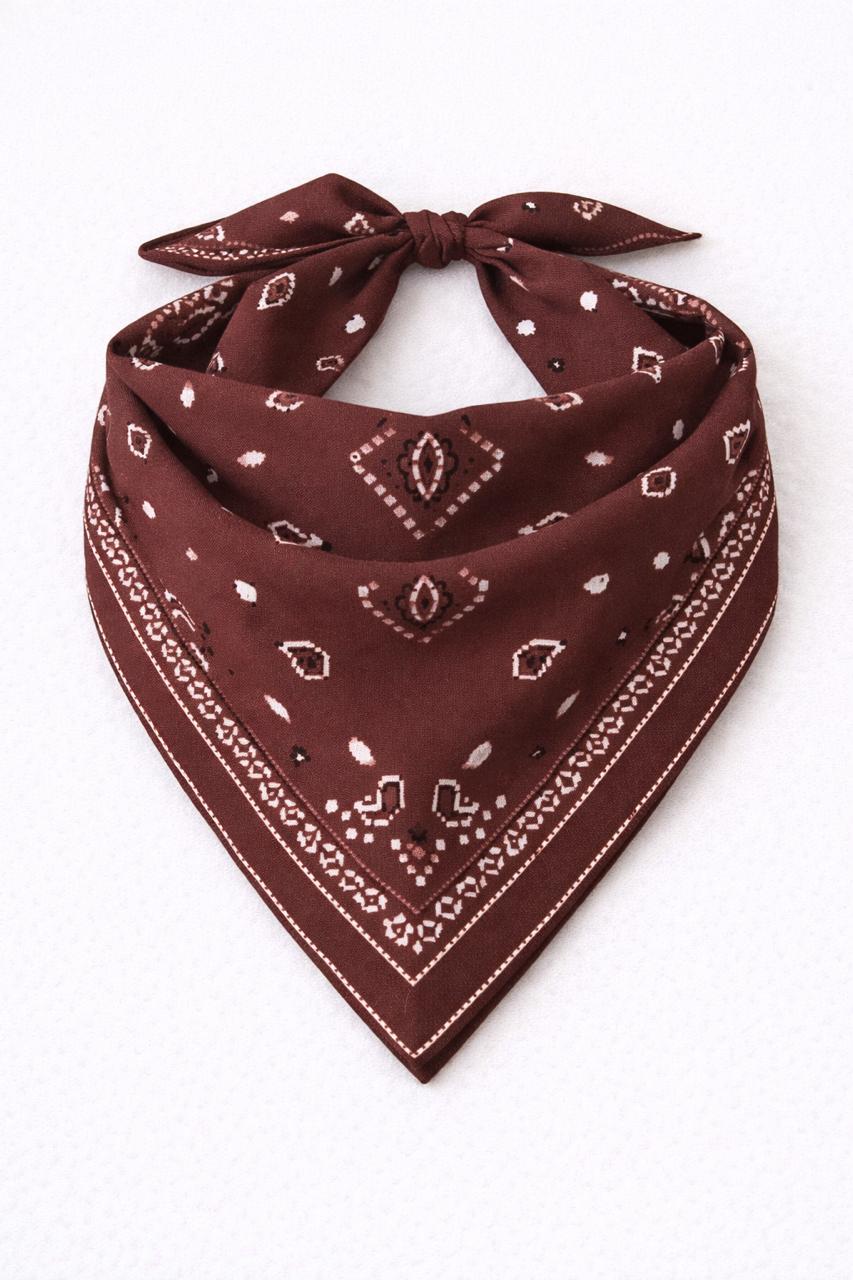Chocolate Brown Cult-Favorite Knit Bandana Scarf