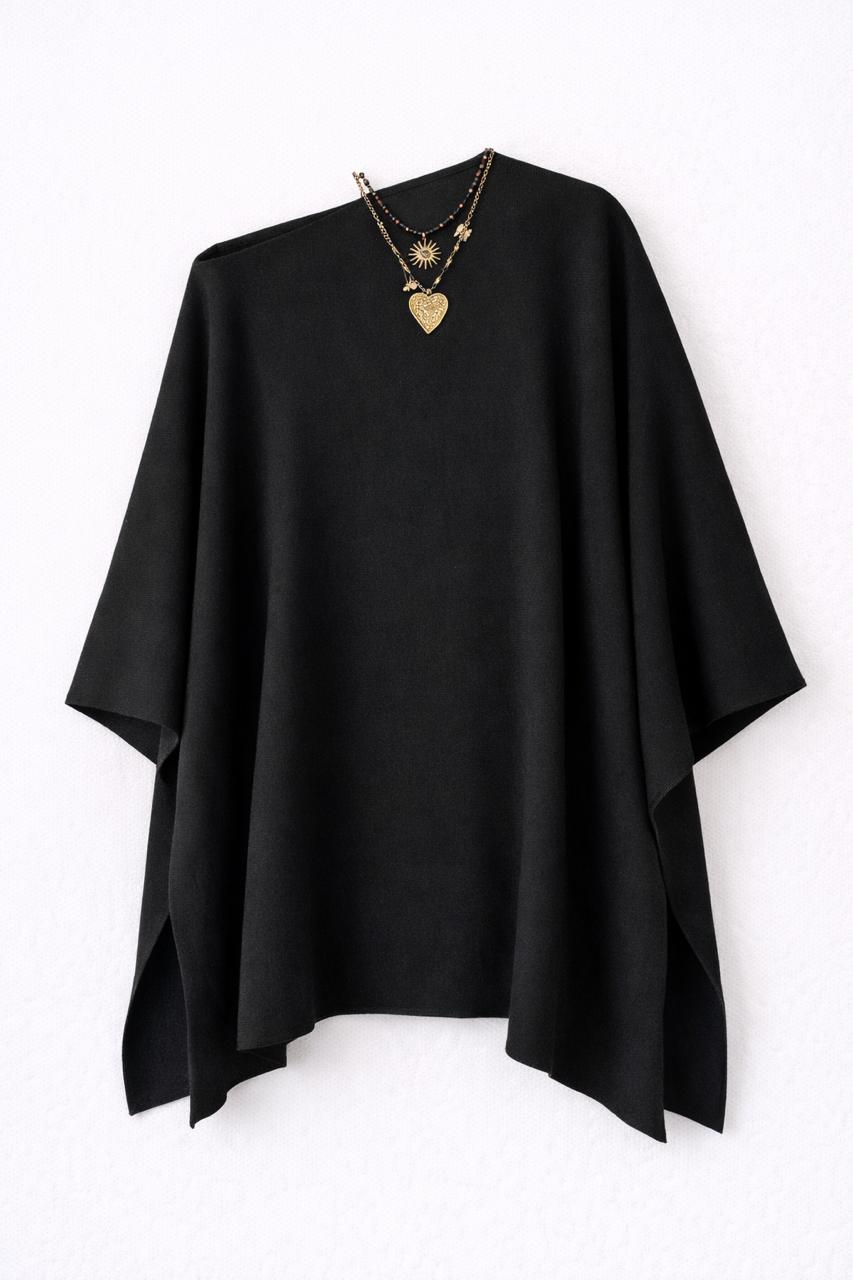 Black Off-Duty Poncho