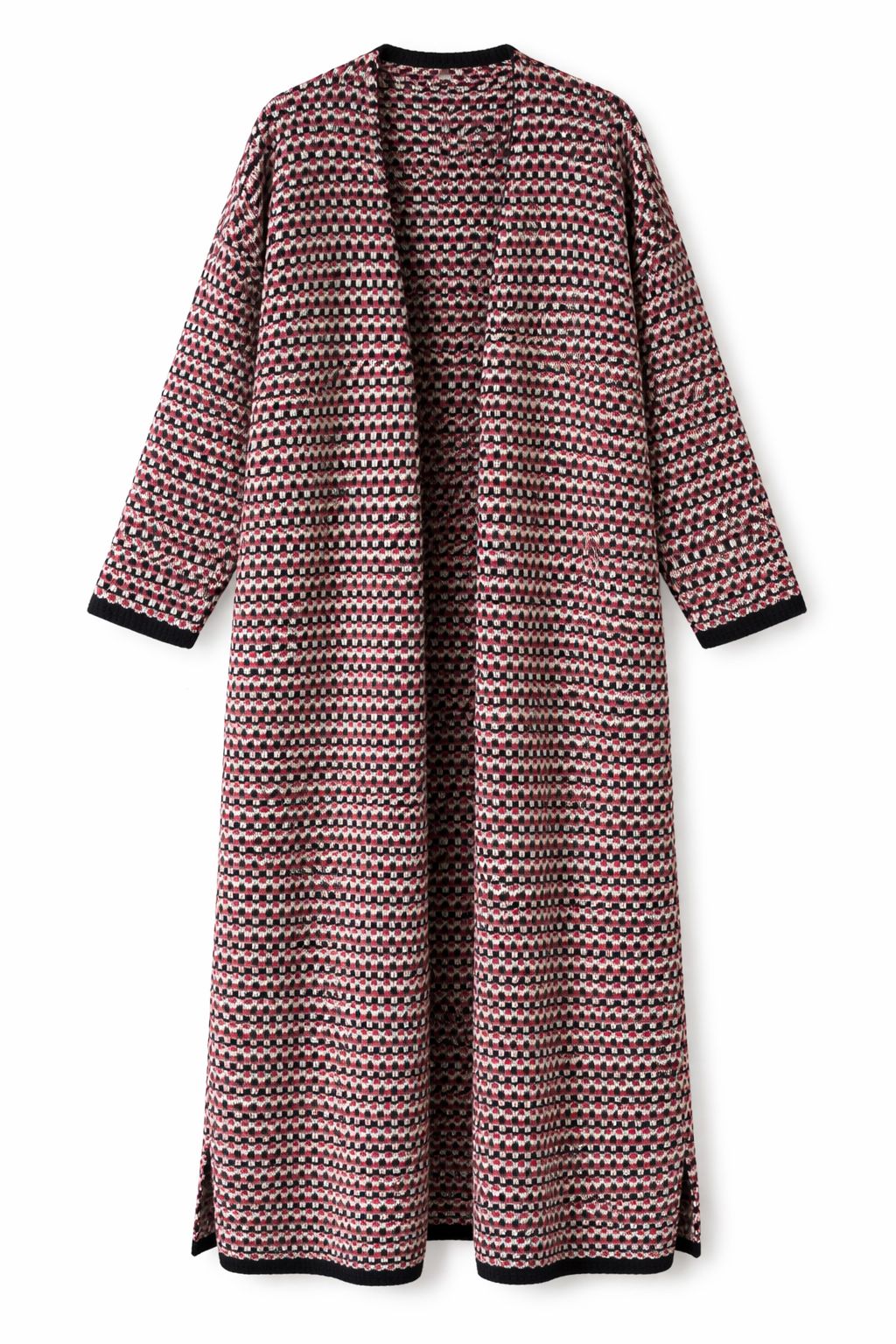 Burgundy Iconic Heavy Cardigan