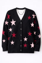 Black Star struck Knit Cardigan