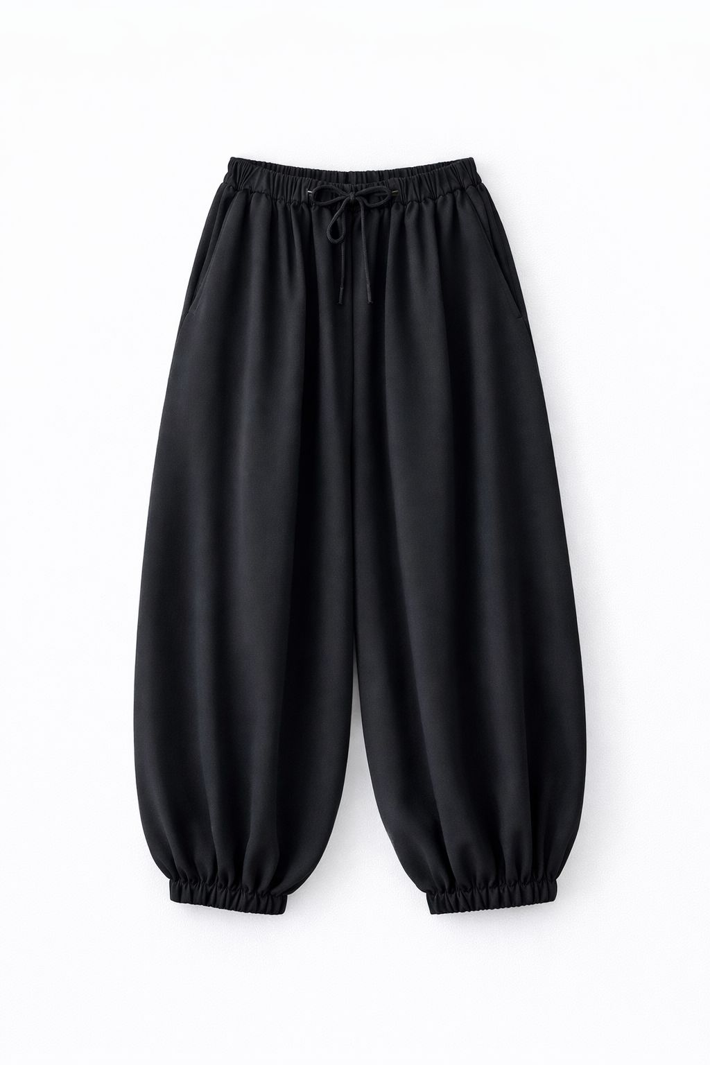 Black Calm Balloon Pants