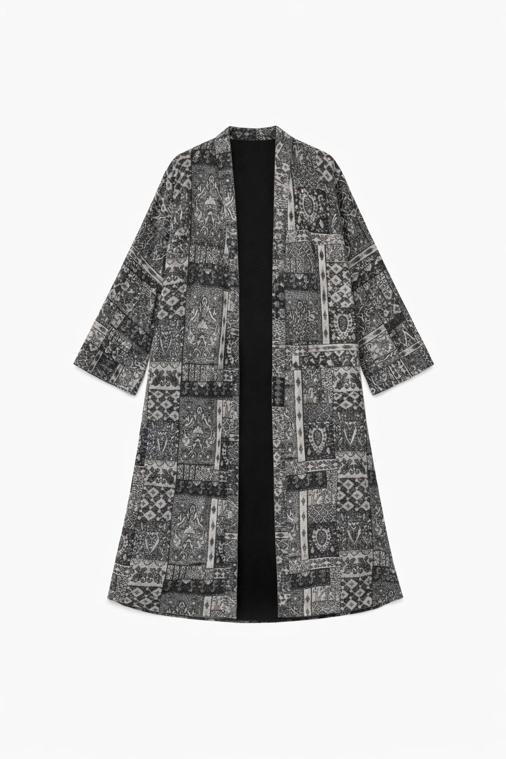 Charcoal Moonlit Printed Cardigan