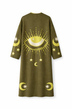 Olive Mystic Eye Cardigan