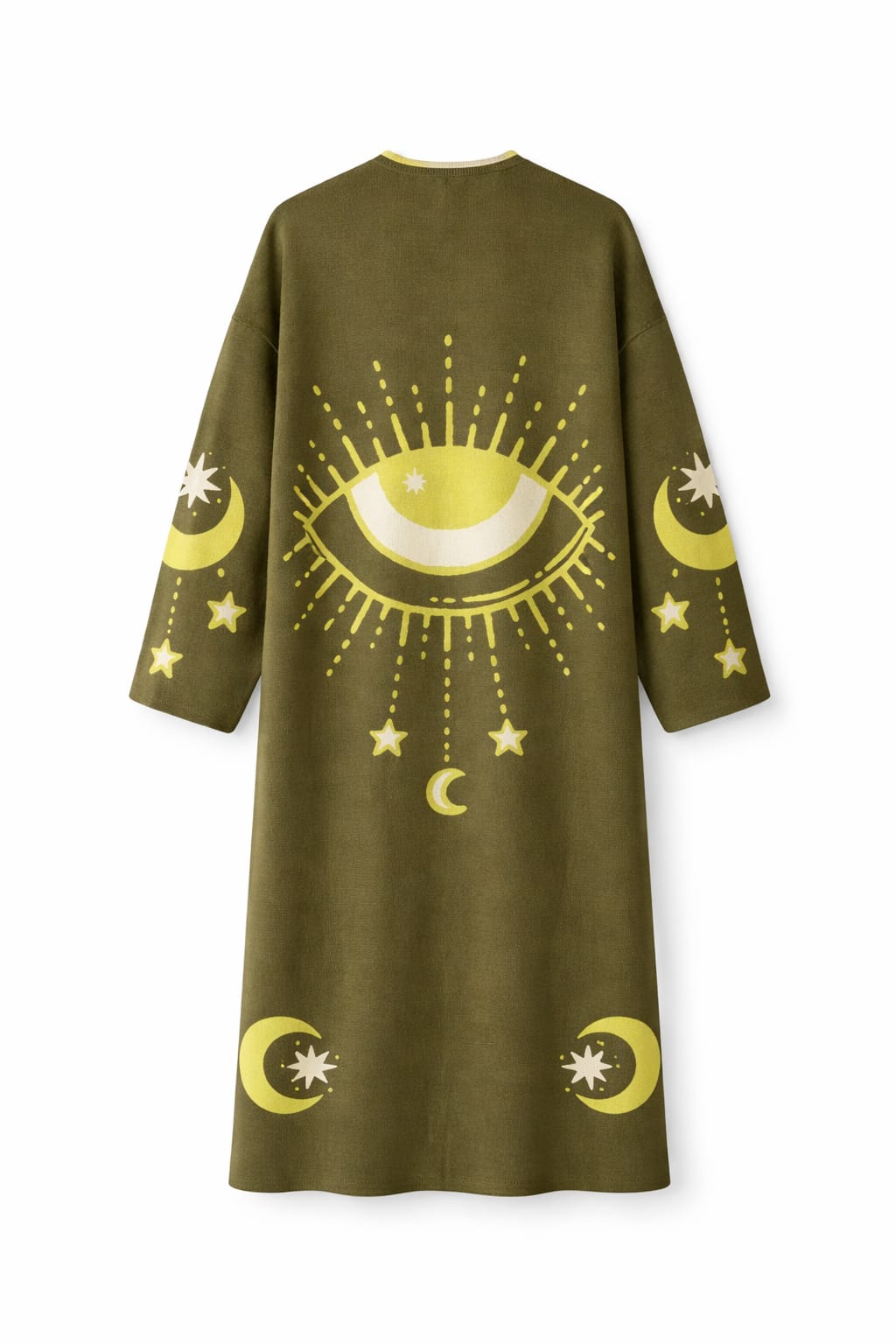 Olive Mystic Eye Cardigan