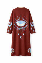 Brown Mystic Eye Cardigan